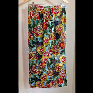 Embroidered Floral Velvet Vintage Long Boho Skirt